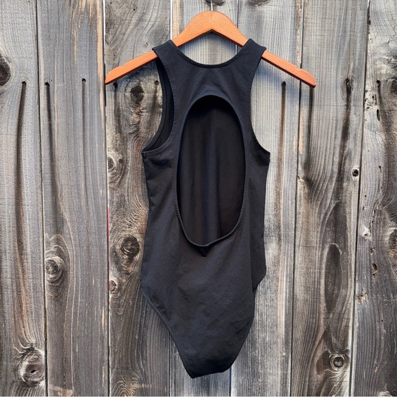 ba&sh Forever Cutout Racerback Bodysuit Black Size Small - Picture 5 of 12